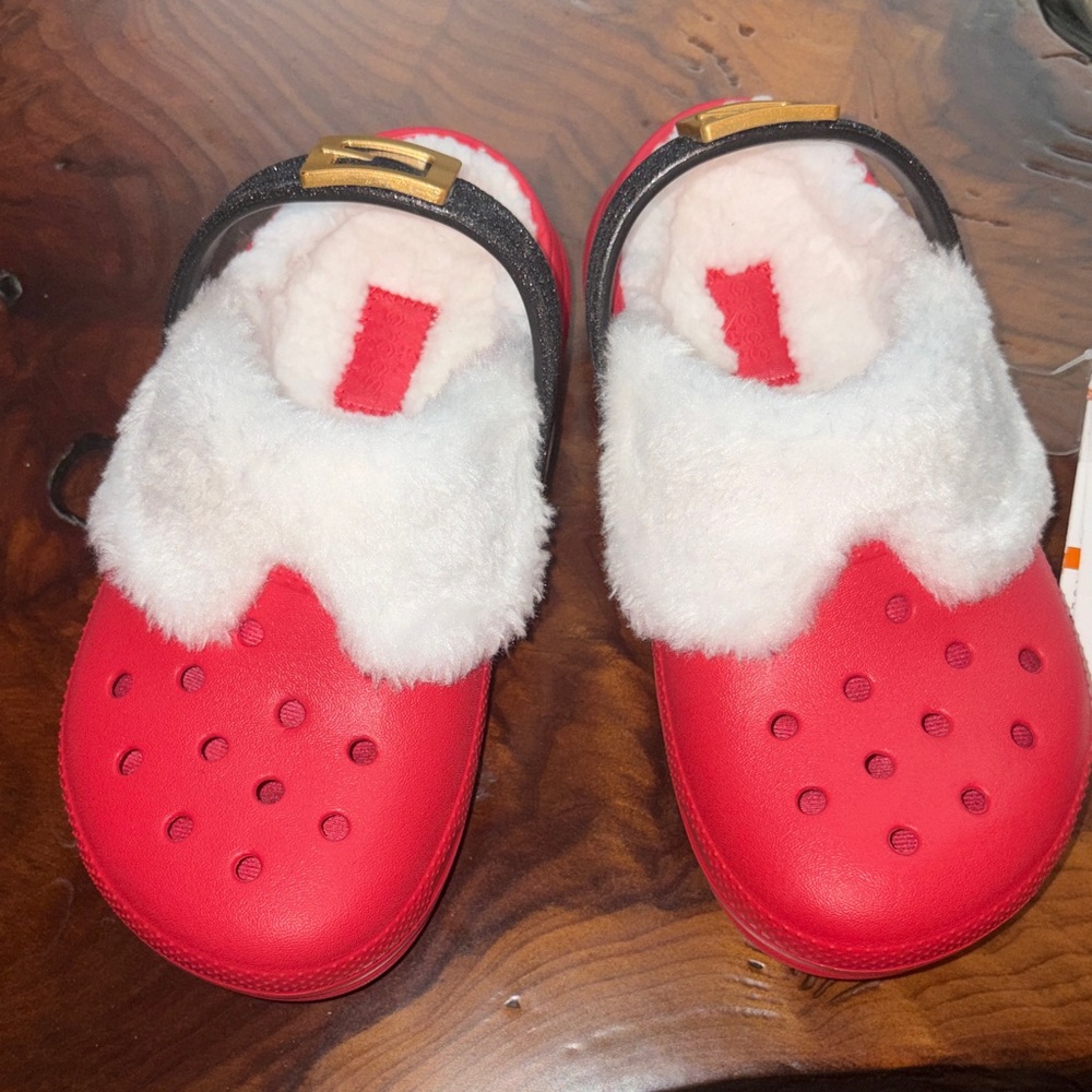 Kids classic lined Santa CROCS C12